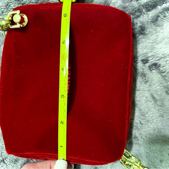 SOLD!!!! Chanel red make up bag converted into an evening bag. - Picture 9 of 11